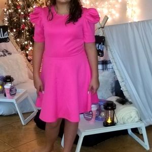 Hot pink girls dress from Nordstrom rack.